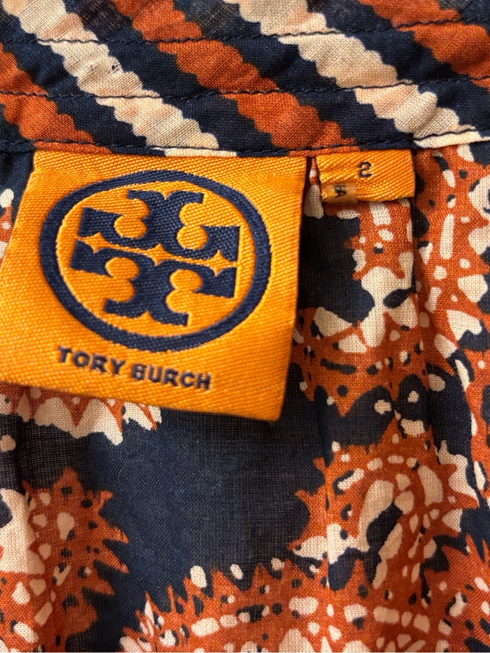 TORY BURCH $258 • 18.5” PTP • Boho Gwenna Jacquard Ruffle Tunic - Picture 2 of 9